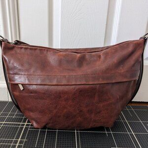 Rough & Tumble custom Duffel in Redwood Denim Full Grain Leather Bag Handbag